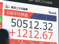 ＜経済回顧２０２５＞（１）株式市場乱高下<br />平均株価、初の５万円突破　「高市トレード」で急上昇