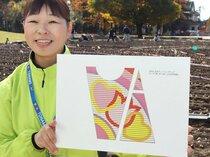 虹やハート表現　２６年春のとなみチューリップフェア大花壇デザイン披露、球根植え込み始まる