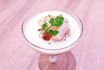 焼きナスの冷製スープ