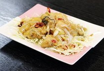 カキの甘酢ピリ辛炒め